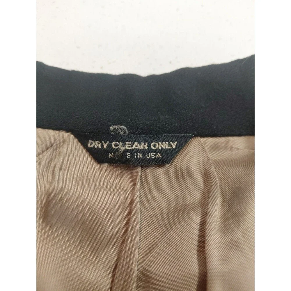Bill Blass Blazer Mens 46R Black 100% Camel Hair Sport Coat Made in USA